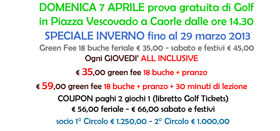 golf caorle pra delle torri